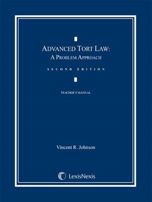 cover image of Advanced Tort Law